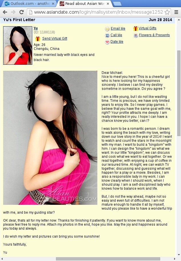 dating profile introduction example